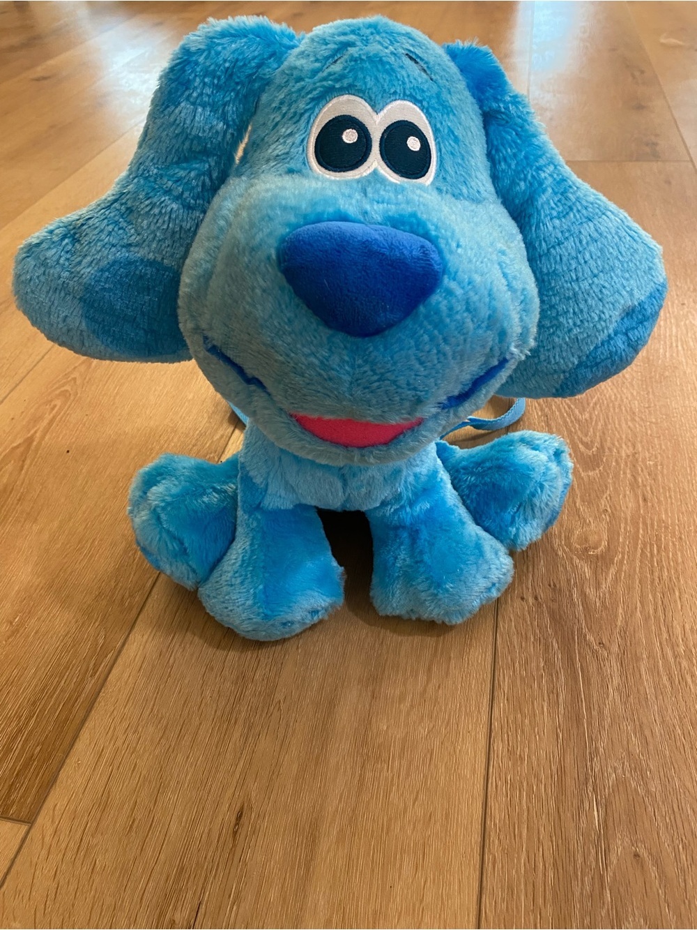Nickelodeon Blue's Clues & You Plush Blue Pouch Backpack Kidcore Animation Show